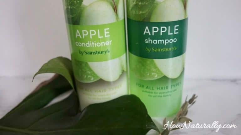 Sainsbury’s shampoo and conditioner | apple green