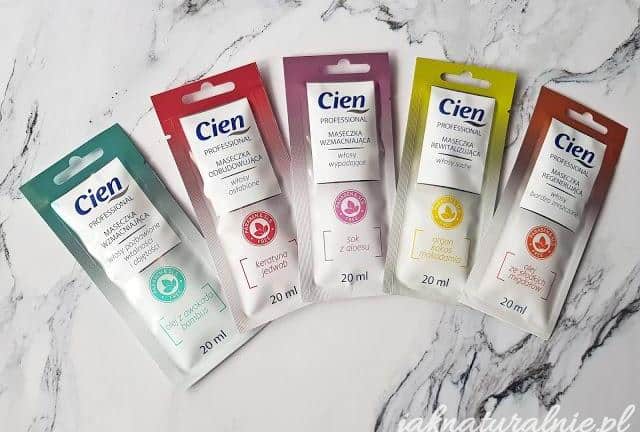 Cien, hair masks from Lidl in sachets