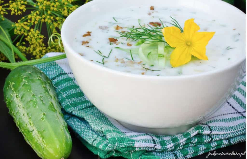 Cold cucumber soup – a perfect fit soup for hot weather