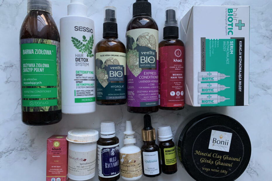 A year of hair empties | 1. herbs, leave in, tonics, scrubs